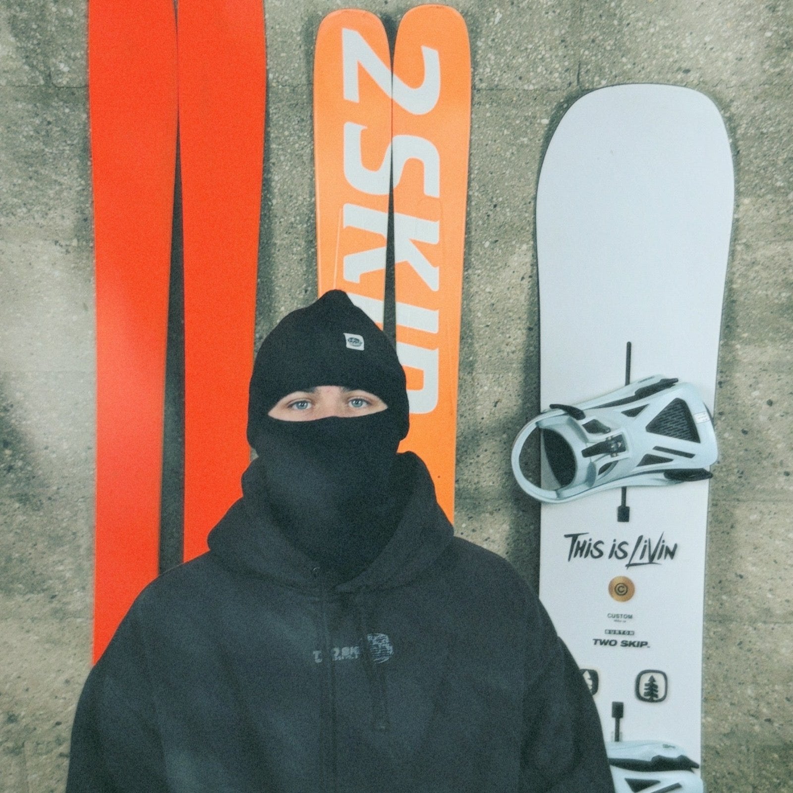 The "Ski The World" Merino Wool Blend Balaclava