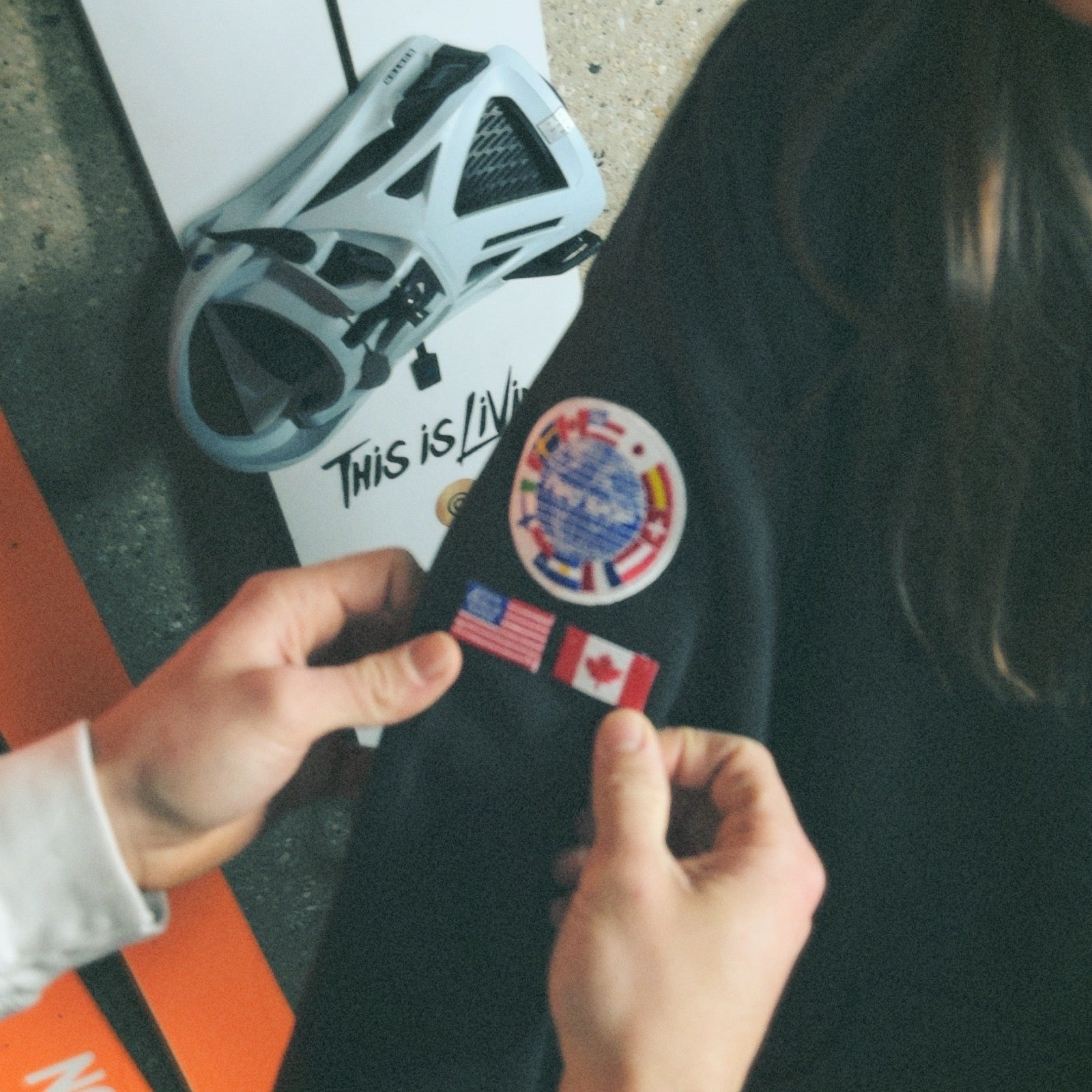 The "Ski The World" Collection Flag Patches